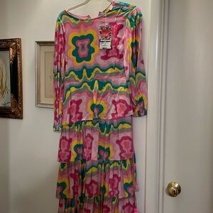 Briton Court Tiered dress sz Sm nwt  boutique